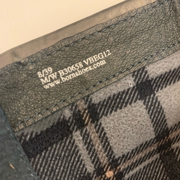 BORN leather high boots, size 8 women’s, Y2K, grunge, moto - Picture 10 of 11